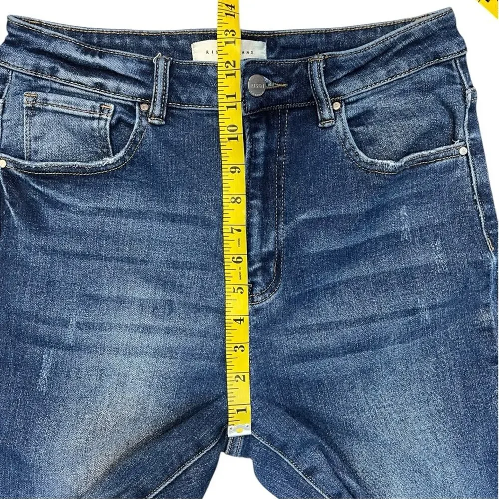 Risen Jeans Sz 30 High Rise Straight Slim Flare Ankle Jeans - RDP5711 - Picture 13 of 15